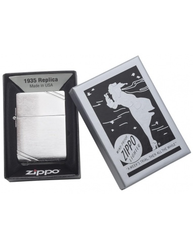 Bricheta Zippo 1935 1935 Replica with Slashes