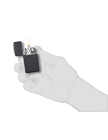 Bricheta Zippo 1618 Slim Black Matte