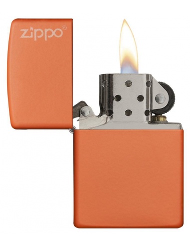 Bricheta Zippo 231ZL Orange Matte with Zippo Logo
