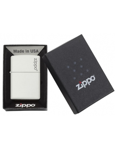 Bricheta Zippo 214ZL White Matte with Zippo Logo