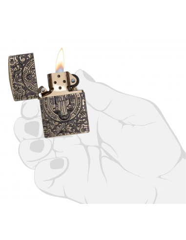 Bricheta Zippo 29719 Medal & Cross of St. Benedict