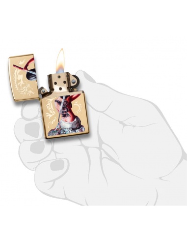 Bricheta Zippo 29668 Mazzi-Dragon Lady With Sword