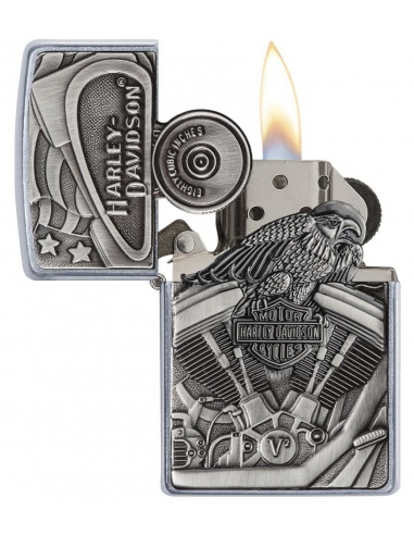 Bricheta Zippo 29266 Harley Davidson-Motor & Flag