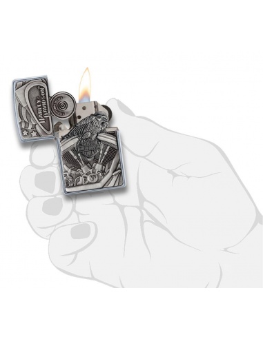 Bricheta Zippo 29266 Harley Davidson-Motor & Flag