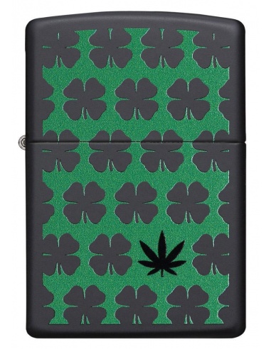 Bricheta Zippo 29729 Clovers & Pot Leaf Design
