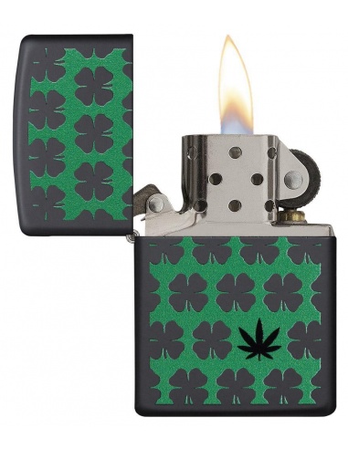 Bricheta Zippo 29729 Clovers & Pot Leaf Design