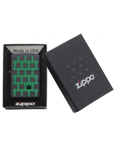 Bricheta Zippo 29729 Clovers & Pot Leaf Design