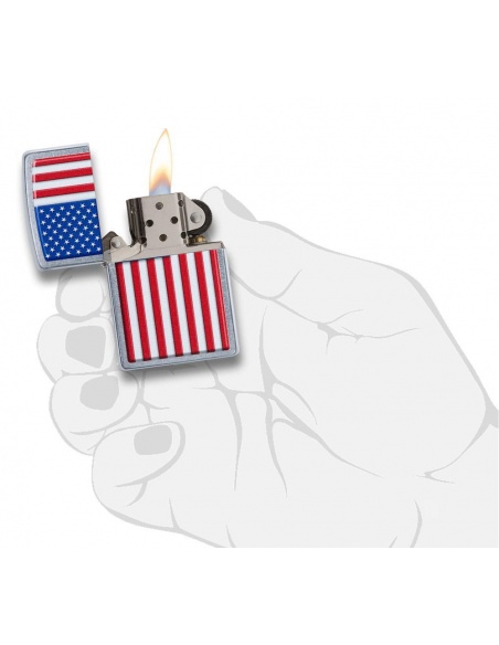 Bricheta Zippo 29722 United States Flag