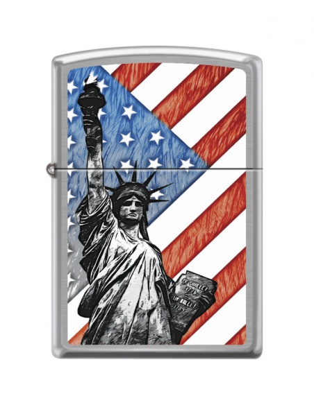 Bricheta Zippo 7619 Statue of Liberty-Flag
