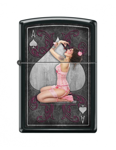 Bricheta Zippo 7949 Ace of Spades-Pinup
