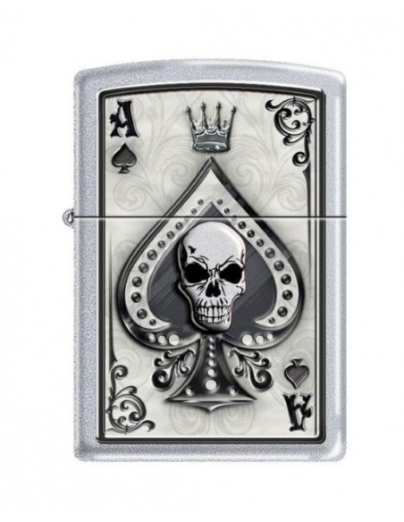 Bricheta Zippo 4858 Ace of Spades-Skull