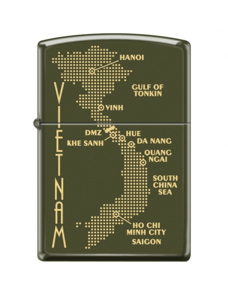 Bricheta Zippo 0585 Map of Vietnam