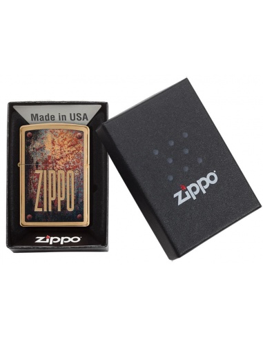 Brichetă Zippo 29879 Rusty Plate Design