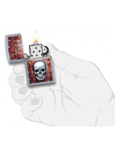 Brichetă Zippo 29870 Rusted Skull Design