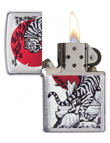 Brichetă Zippo 29889 Tiger & Rising Sun