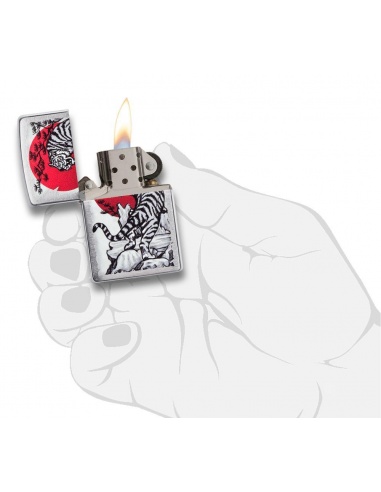 Brichetă Zippo 29889 Tiger & Rising Sun