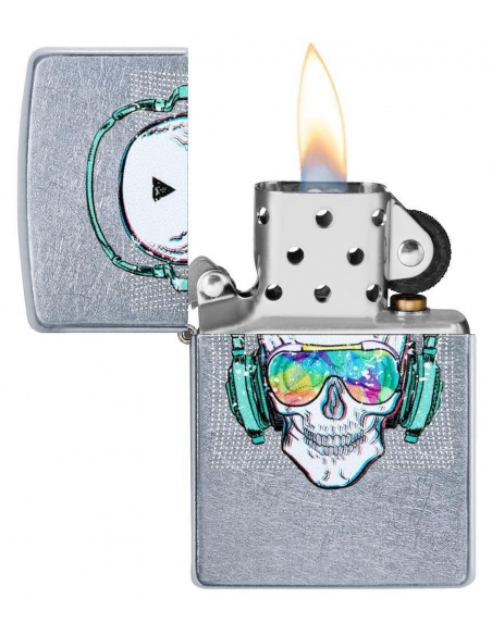 Brichetă Zippo 29855 Skull-Headphones-Sunglasses
