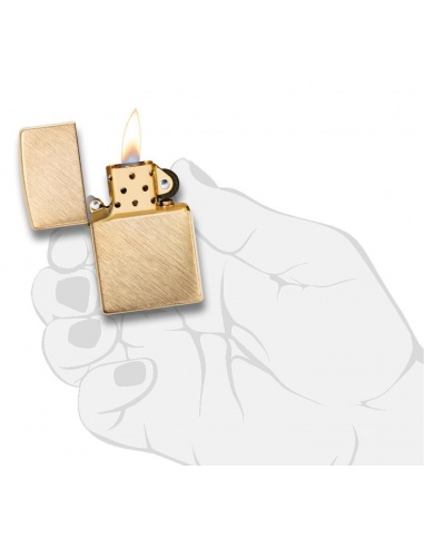 Brichetă Zippo 29830 Herringbone Sweep Brass 
