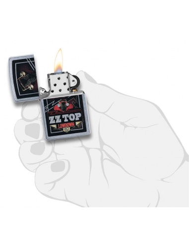 Brichetă Zippo 49008 ZZ Top-Lowdown Since 1969