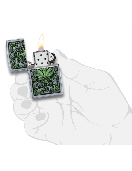 Brichetă Zippo 49010 Cypress Hill-Filigree/Weed Design