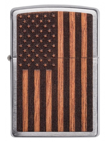  Mahogany Emblem-American Flag