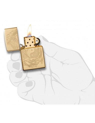 Brichetă Zippo 49024 Tiger & Dragon Design