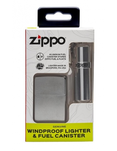 Set cadou brichetă Zippo 207   canistră benzină...
