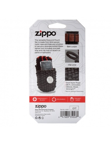 Husă brichetă Zippo din paracord 40467