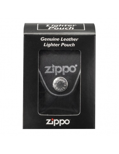 Husă brichetă Zippo cu capsă și loop LPLBK