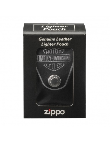 Husă brichetă Zippo cu capsă și loop Harley...