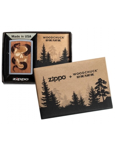 Brichetă Zippo Woodchuck USA Snake & Skull 49042