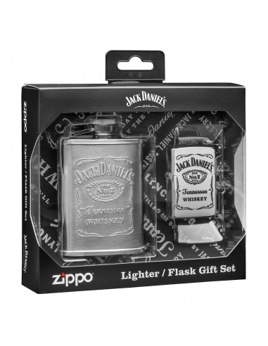Set cadou brichetă Zippo   butelcă inox Jack...