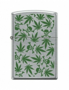 Brichetă Zippo 8969 Skulls Marijuana Weed Design