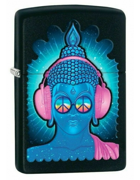 Brichetă Zippo 7900 Buddha With Headphones and Peace Sunglasses