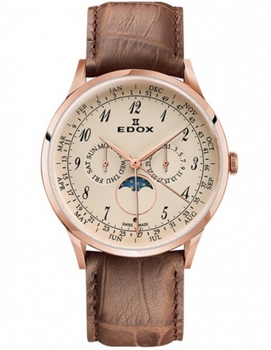 Ceas barbatesc Edox Les Vauberts 40101 37RC BEBR