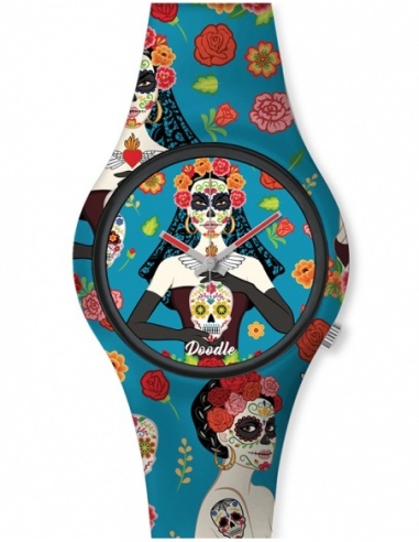 Ceas de dama Doodle Santa Muerte Mood DO35011