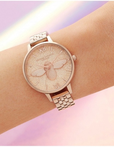 Ceas de dama Olivia Burton Glitter Bee OB16GD46