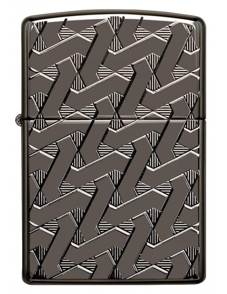 Bricheta Zippo 49173 Armor Geometric Weave Design