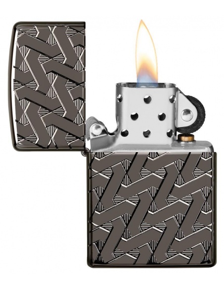 Bricheta Zippo 49173 Armor Geometric Weave Design