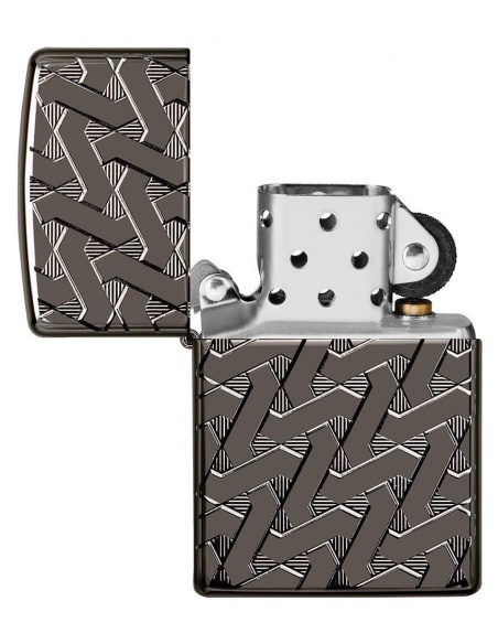 Bricheta Zippo 49173 Armor Geometric Weave Design
