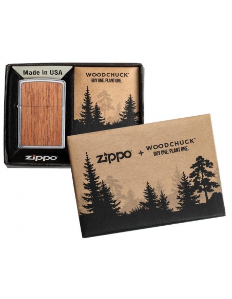 Bricheta Zippo 49038 Woodchuck USA Mahogany