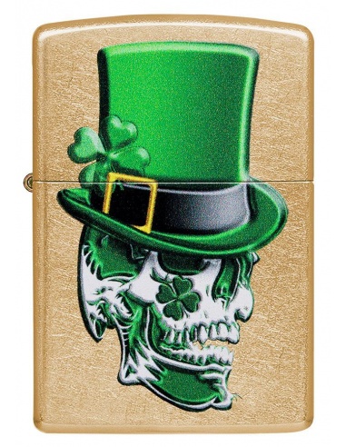 Bricheta Zippo 49121 Irish Skull Design