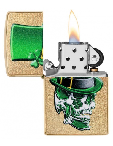 Bricheta Zippo 49121 Irish Skull Design