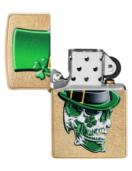Bricheta Zippo 49121 Irish Skull Design
