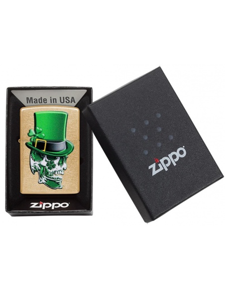 Bricheta Zippo 49121 Irish Skull Design