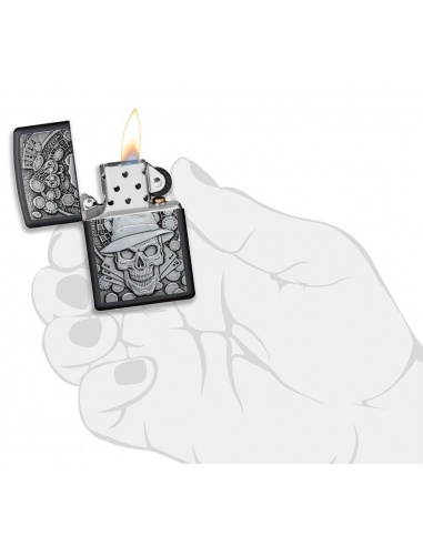 Bricheta Zippo 49183 Gambling Skull