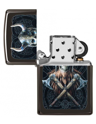 Bricheta Zippo 49106 Anne Stokes Viking Skull Design