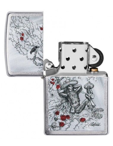Bricheta Zippo 49144 Day of the Dead Design