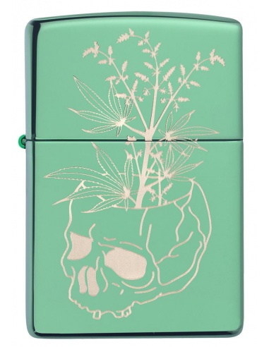 Bricheta Zippo 49142 Botannical Skull Design