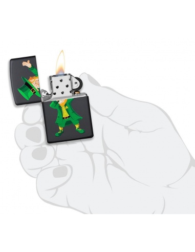 Bricheta Zippo 49124 Dabbing Leprechaun Design